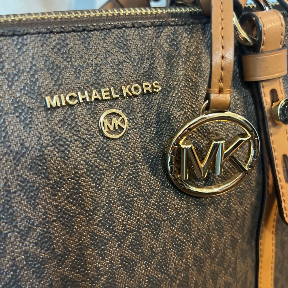 MICHAEL KORS Brown and Tan Satchel - Picture 3 of 5